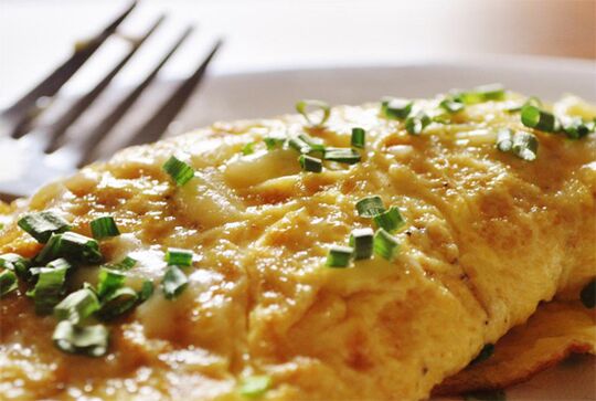 kilo kaybı ve doğru beslenme için omlet